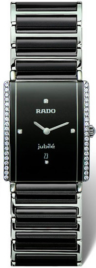 Rado Integral Series Midsize Quartz Unisex Watch R20429712 in Black Rado Integral Series Midsize Quartz Unisex Watch R20429712 in Black