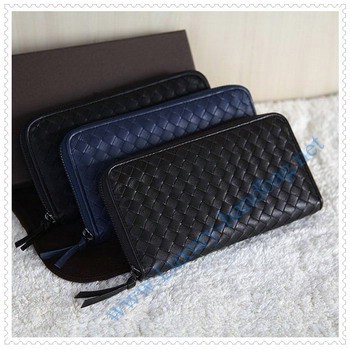 Bottega Venetal Lambskin Leather wallet dark blue Bottega Venetal Lambskin Leather wallet dark blue