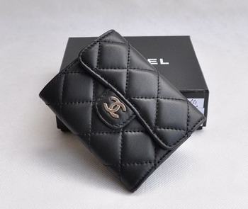 Chanel Lambskin Medium wallet 31505 black Chanel Lambskin Medium wallet 31505 black