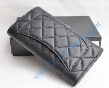 Chanel Classical Caviar Leather Clutch Wallet 31509 black Chanel Classical Caviar Leather Clutch Wallet 31509 black