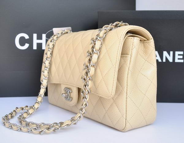 Chanel A1112 2.55 Series Flap Bag Original Caviar Leather Apricot Chanel A1112 2.55 Series Flap Bag Original Caviar Leather Apricot