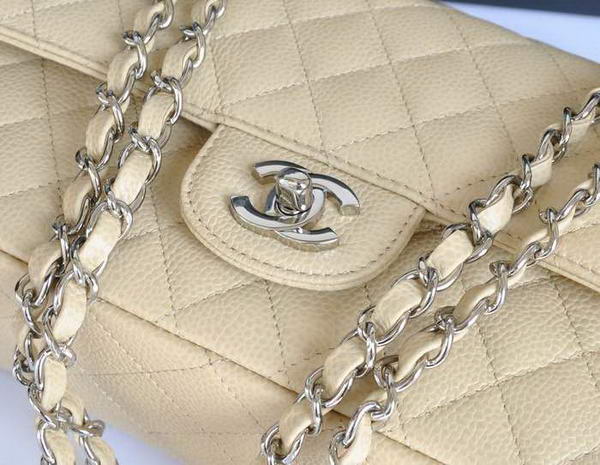 Chanel A1112 2.55 Series Flap Bag Original Caviar Leather Apricot Chanel A1112 2.55 Series Flap Bag Original Caviar Leather Apricot