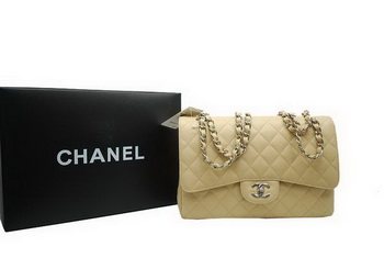 Chanel Jumbo Double Flaps Bag Apricot Original Caviar Leather A36097 Silver Chanel Jumbo Double Flaps Bag Apricot Original Caviar Leather A36097 Silver