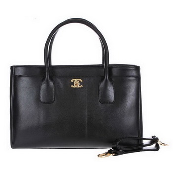 Chanel Tote Bag Clemence Leather A39050 Black