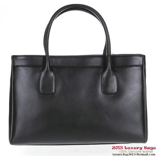 Chanel Tote Bag Clemence Leather A39050 Black