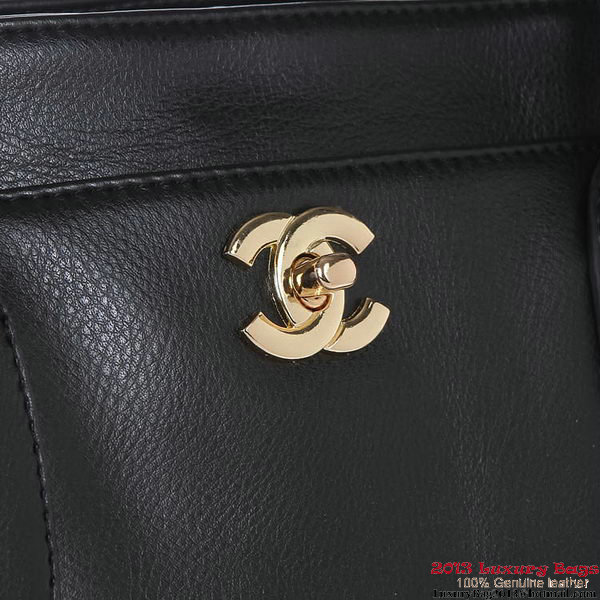 Chanel Tote Bag Clemence Leather A39050 Black