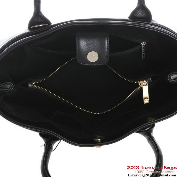 Chanel Tote Bag Clemence Leather A39050 Black