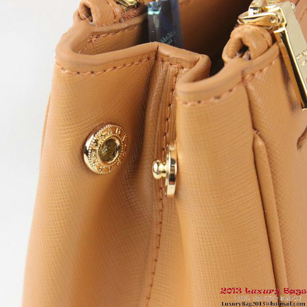 2013 Prada Saffiano Tote Bag 1801 Apricot 2013 Prada Saffiano Tote Bag 1801 Apricot