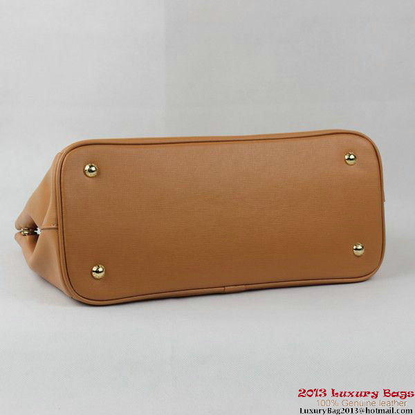 2013 Prada Saffiano Tote Bag 1801 Apricot 2013 Prada Saffiano Tote Bag 1801 Apricot