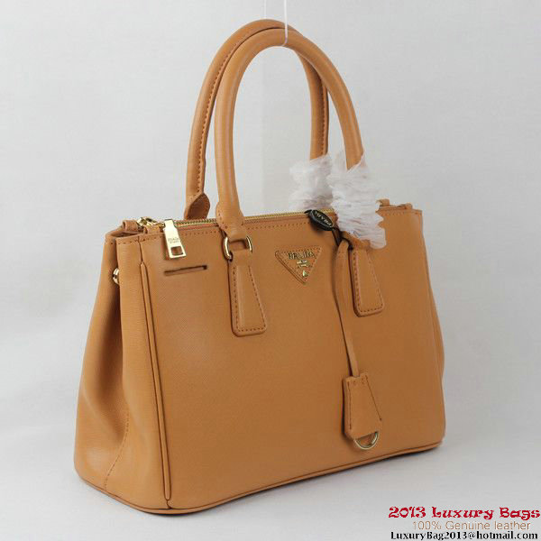 2013 Prada Saffiano Tote Bag 1801 Apricot 2013 Prada Saffiano Tote Bag 1801 Apricot