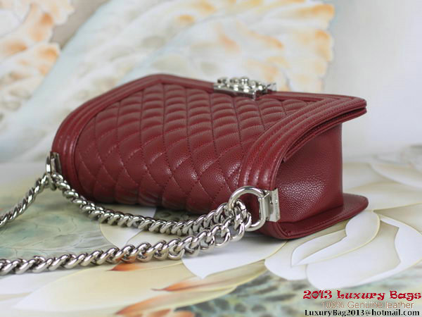2013 Boy Chanel Flap Shoulder Bag Classic Cannage Patterns A67025 Burgundy 2013 Boy Chanel Flap Shoulder Bag Classic Cannage Patterns A67025 Burgundy