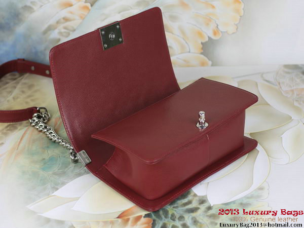 2013 Boy Chanel Flap Shoulder Bag Classic Cannage Patterns A67025 Burgundy 2013 Boy Chanel Flap Shoulder Bag Classic Cannage Patterns A67025 Burgundy