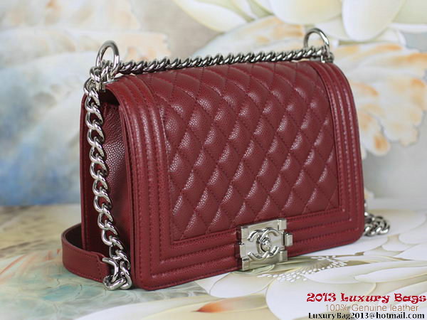 2013 Boy Chanel Flap Shoulder Bag Classic Cannage Patterns A67025 Burgundy 2013 Boy Chanel Flap Shoulder Bag Classic Cannage Patterns A67025 Burgundy