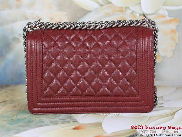 2013 Boy Chanel Flap Shoulder Bag Classic Cannage Patterns A67025 Burgundy 2013 Boy Chanel Flap Shoulder Bag Classic Cannage Patterns A67025 Burgundy