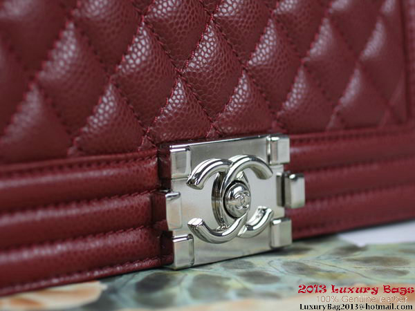 2013 Boy Chanel Flap Shoulder Bag Classic Cannage Patterns A67025 Burgundy 2013 Boy Chanel Flap Shoulder Bag Classic Cannage Patterns A67025 Burgundy