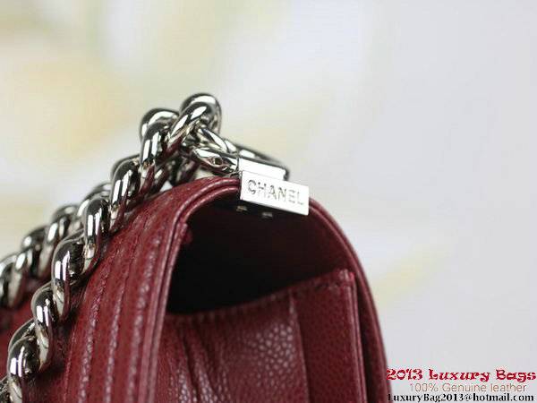 2013 Boy Chanel Flap Shoulder Bag Classic Cannage Patterns A67025 Burgundy 2013 Boy Chanel Flap Shoulder Bag Classic Cannage Patterns A67025 Burgundy