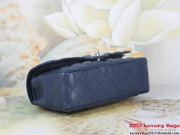 Chanel 2.55 Classic Flap Bag RoyalBlue Original Cannage Patterns Leather Silver Chanel 2.55 Classic Flap Bag RoyalBlue Original Cannage Patterns Leather Silver