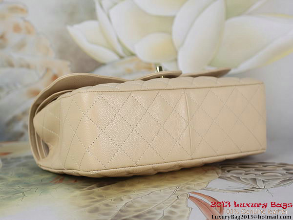 Chanel Classic Flap Bag Apricot Original Cannage Patterns Leather Gold Chanel Classic Flap Bag Apricot Original Cannage Patterns Leather Gold