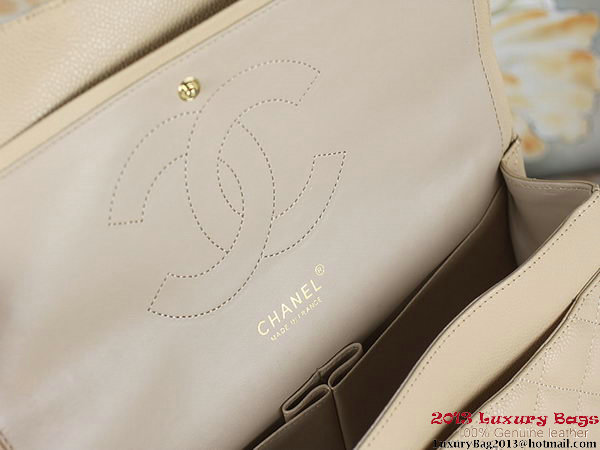 Chanel Classic Flap Bag Apricot Original Cannage Patterns Leather Gold Chanel Classic Flap Bag Apricot Original Cannage Patterns Leather Gold