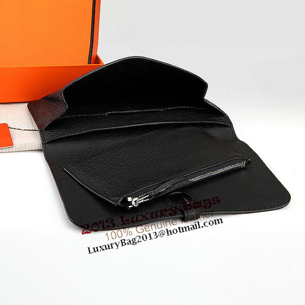 Hermes Dogon Combined Wallet A508 Black Hermes Dogon Combined Wallet A508 Black