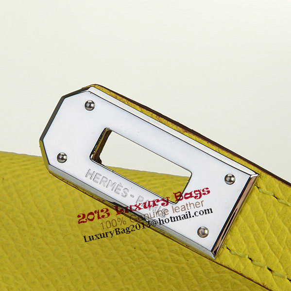 Hermes Kelly Original Saffiano Leather Bi-Fold Wallet A708 Lemon Hermes Kelly Original Saffiano Leather Bi-Fold Wallet A708 Lemon