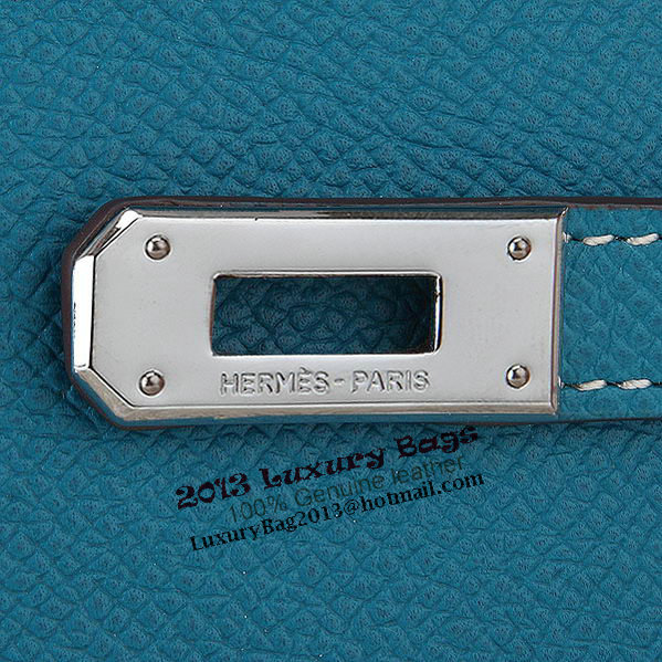 Hermes Kelly Original Saffiano Leather Bi-Fold Wallet A708 Medium Blue Hermes Kelly Original Saffiano Leather Bi-Fold Wallet A708 Medium Blue