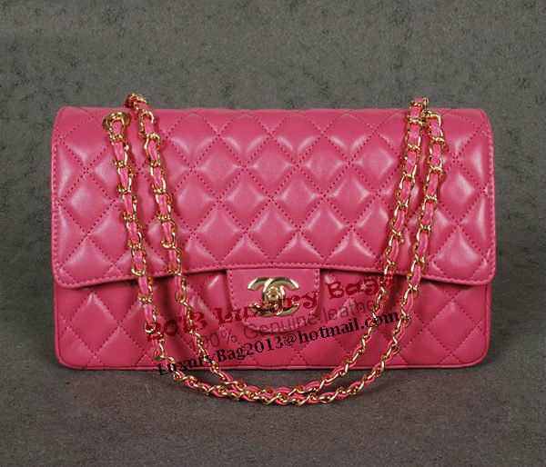 Chanel Classic Flap Bag 1113 Rose Sheep Leather Gold Chanel Classic Flap Bag 1113 Rose Sheep Leather Gold