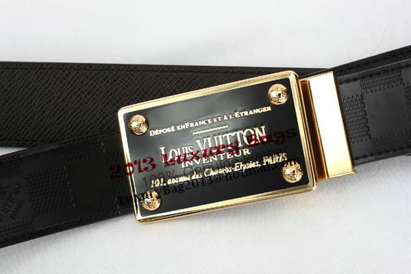 Louis Vuitton Brown Leather Belt LV2054 Louis Vuitton Brown Leather Belt LV2054