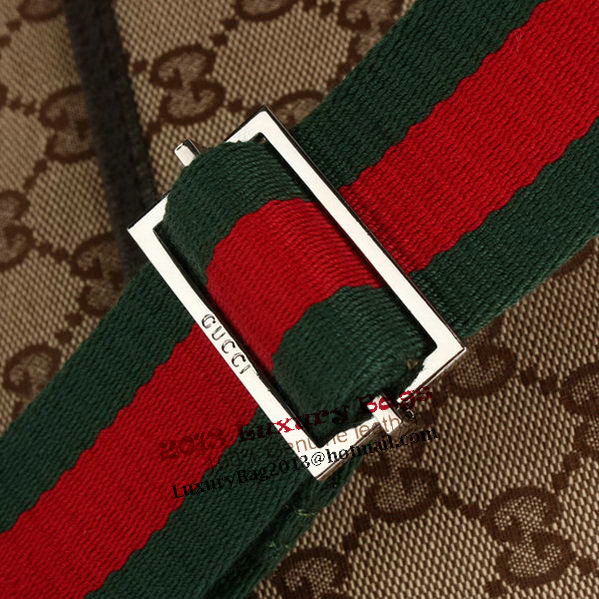 Gucci GG Canvas Medium Messenger Bag 189751 Brown Gucci GG Canvas Medium Messenger Bag 189751 Brown