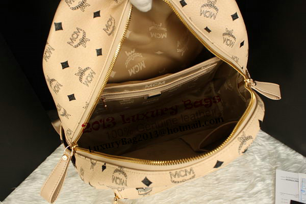 MCM Stark Backpack Jumbo in Calf Leather 8006 Apricot MCM Stark Backpack Jumbo in Calf Leather 8006 Apricot