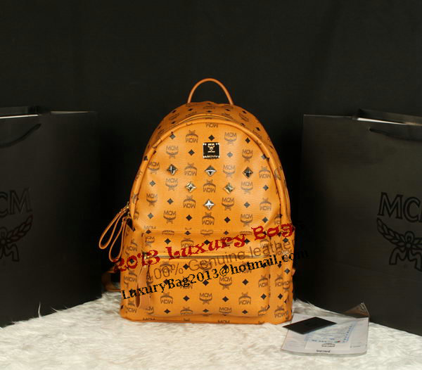 MCM Stark Backpack Jumbo in Calf Leather 8006 Camel MCM Stark Backpack Jumbo in Calf Leather 8006 Camel
