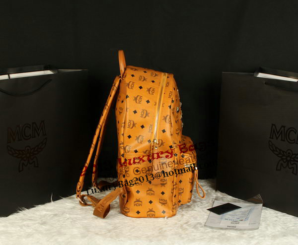 MCM Stark Backpack Jumbo in Calf Leather 8006 Camel MCM Stark Backpack Jumbo in Calf Leather 8006 Camel
