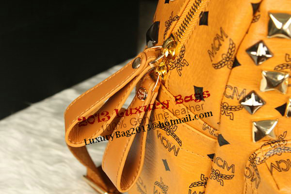 MCM Stark Backpack Jumbo in Calf Leather 8100 Camel MCM Stark Backpack Jumbo in Calf Leather 8100 Camel