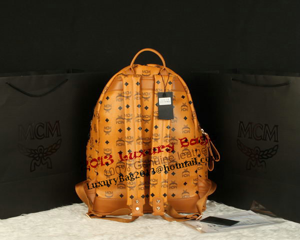 MCM Stark Backpack Jumbo in Calf Leather 8100 Camel MCM Stark Backpack Jumbo in Calf Leather 8100 Camel