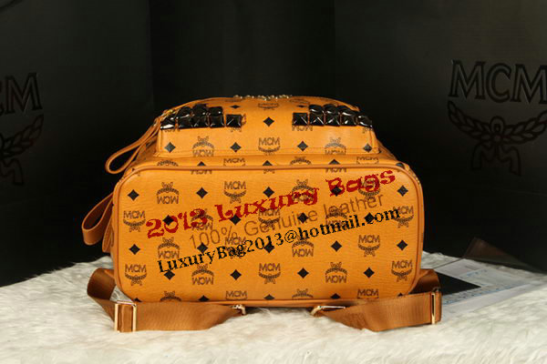 MCM Stark Backpack Jumbo in Calf Leather 8100 Camel MCM Stark Backpack Jumbo in Calf Leather 8100 Camel