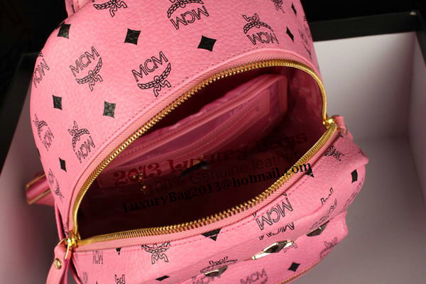 MCM Stark Backpack Large in Calf Leather 8004 Pink MCM Stark Backpack Large in Calf Leather 8004 Pink