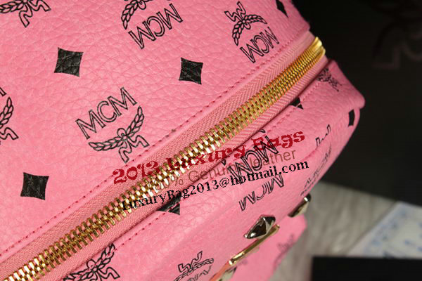 MCM Stark Backpack Large in Calf Leather 8004 Pink MCM Stark Backpack Large in Calf Leather 8004 Pink