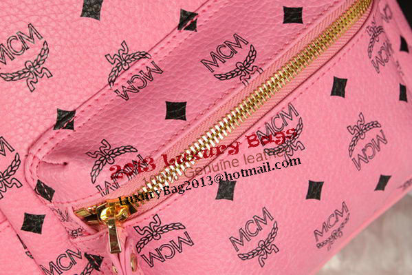 MCM Stark Backpack Large in Calf Leather 8004 Pink MCM Stark Backpack Large in Calf Leather 8004 Pink