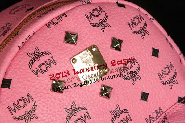 MCM Stark Backpack Large in Calf Leather 8004 Pink MCM Stark Backpack Large in Calf Leather 8004 Pink