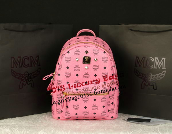 MCM Stark Backpack Large in Calf Leather 8004 Pink MCM Stark Backpack Large in Calf Leather 8004 Pink
