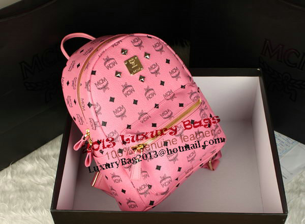 MCM Stark Backpack Large in Calf Leather 8004 Pink MCM Stark Backpack Large in Calf Leather 8004 Pink