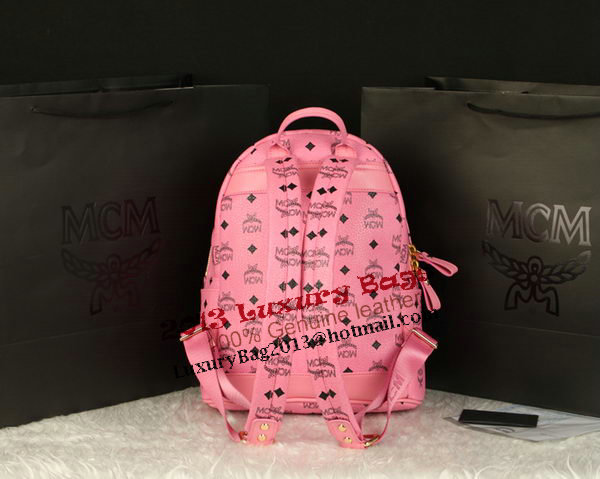 MCM Stark Backpack Large in Calf Leather 8004 Pink MCM Stark Backpack Large in Calf Leather 8004 Pink
