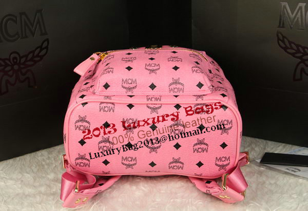 MCM Stark Backpack Large in Calf Leather 8004 Pink MCM Stark Backpack Large in Calf Leather 8004 Pink