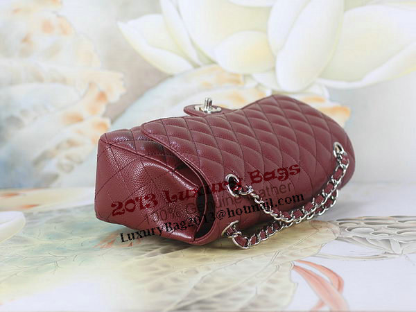 Chanel 2.55 Series Classic Flap Bag 1112 Burgundy Original Cannage Pattern Leather Silver Chanel 2.55 Series Classic Flap Bag 1112 Burgundy Original Cannage Pattern Leather Silver