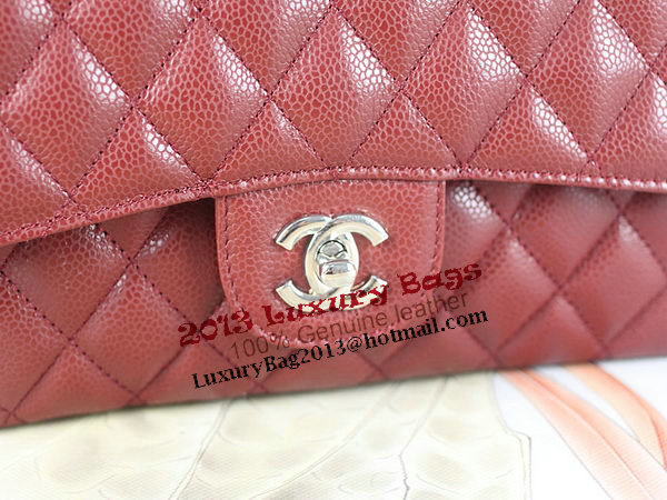 Chanel 2.55 Series Classic Flap Bag 1112 Burgundy Original Cannage Pattern Leather Silver Chanel 2.55 Series Classic Flap Bag 1112 Burgundy Original Cannage Pattern Leather Silver