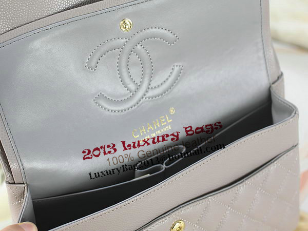 Chanel 2.55 Series Classic Flap Bag 1112 Gray Original Cannage Pattern Leather Gold Chanel 2.55 Series Classic Flap Bag 1112 Gray Original Cannage Pattern Leather Gold