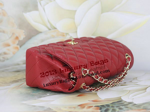 Chanel Classic Flap Bag 1113 Red Original Cannage Pattern Leather Gold Chanel Classic Flap Bag 1113 Red Original Cannage Pattern Leather Gold