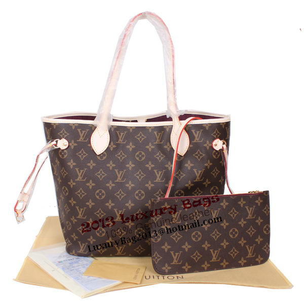 Louis Vuitton Monogram Canvas Neverfull MM M40996 Fuchsia Louis Vuitton Monogram Canvas Neverfull MM M40996 Fuchsia
