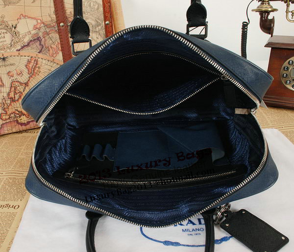 Prada Original Leather Briefcase 305M Black