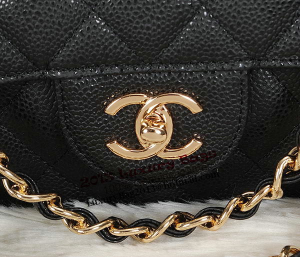 Chanel Classic Flap Bag 1113 Black Original Cannage Pattern Leather Gold Chanel Classic Flap Bag 1113 Black Original Cannage Pattern Leather Gold